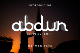 Abdun: A Bold Display Font