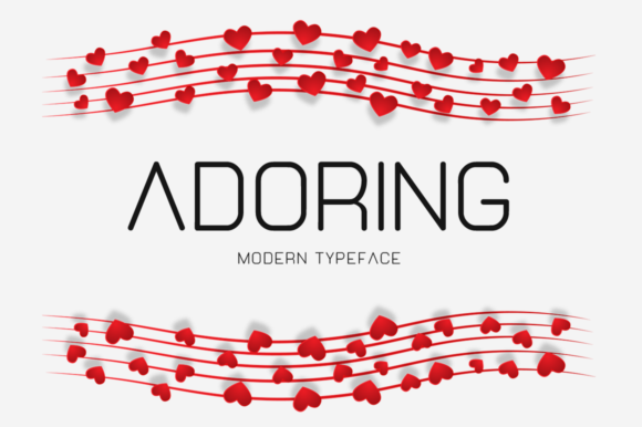 Adoring: A Stylish Display Font