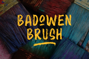 Badowen Brush: A Bold Font for Campaigns