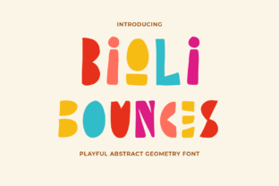 Bioli Bounces: A Playful Display Font