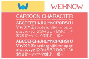 Cartoon Character Font for Web Design