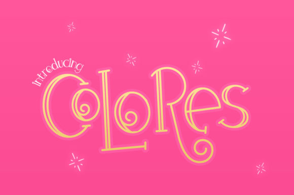Colores: A Display Font for Elegant Design