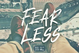 Fear Less: A Bold Display Font for Creative Campaigns