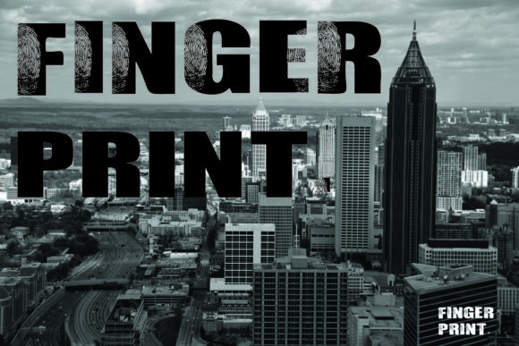 Finger Print: A Bold Font for Business Branding