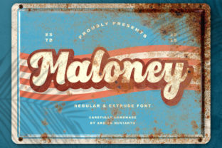 Maloney: A Bold Display Font