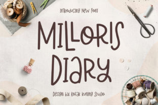 Milloris Diary Font for Creative Projects