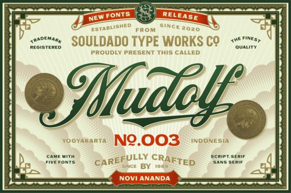 Mudolf: A Vintage Font for Business Branding