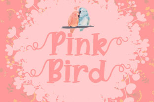 Pink Bird Font for Web Design