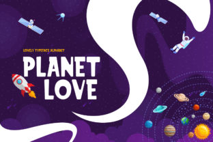 Planet Love: A Bold, Fun Display Font for Kids