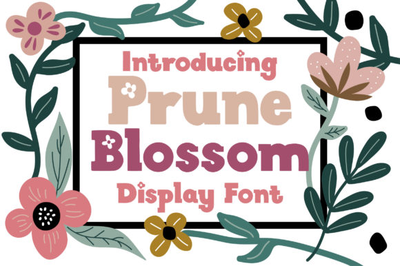 Prune Blossom Font for Impactful Design