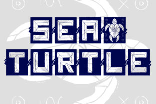 Sea and Turtle Font for Business Branding