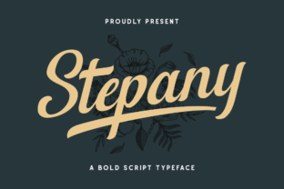 Stepany: A Bold Display Font